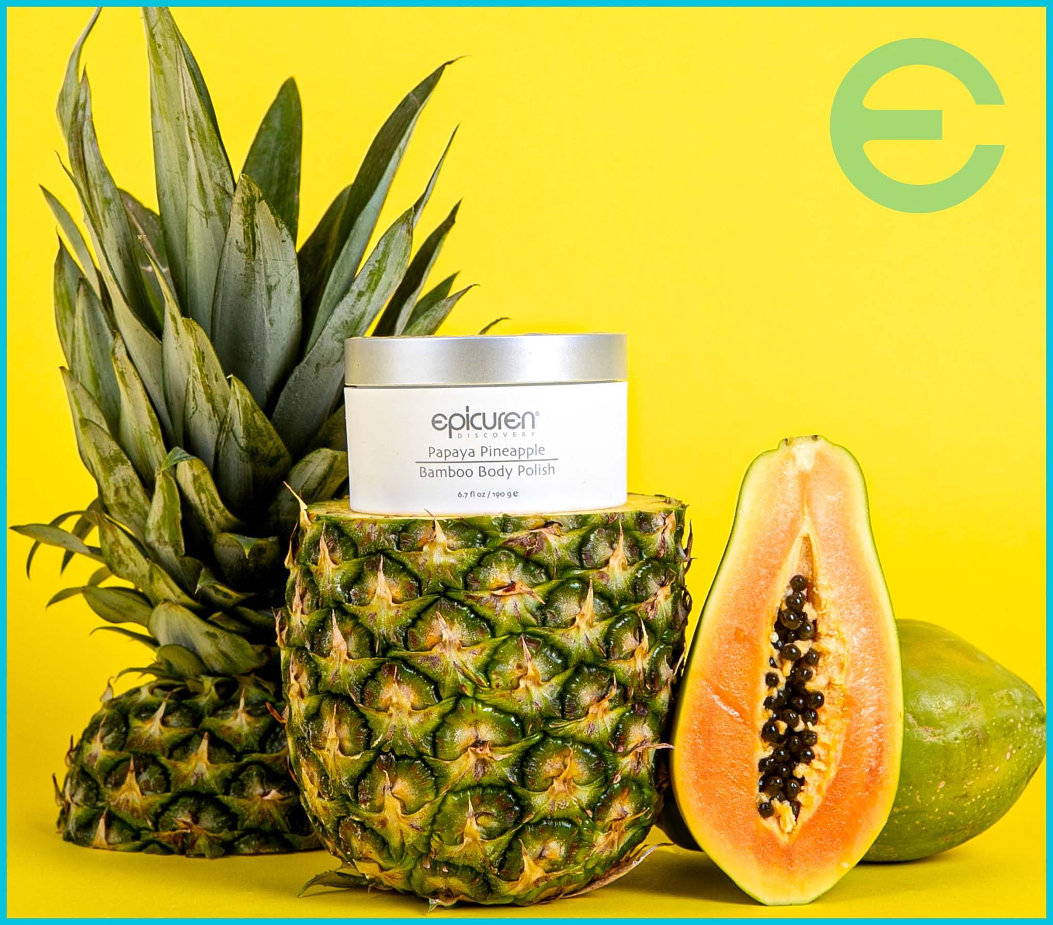 Epicuren Discovery Papaya Pineapple Bamboo Body Polish, 6.7 Fl Oz